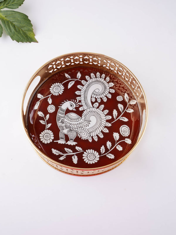 Annapakshi Printed Tray - 8 inch - WBG2093