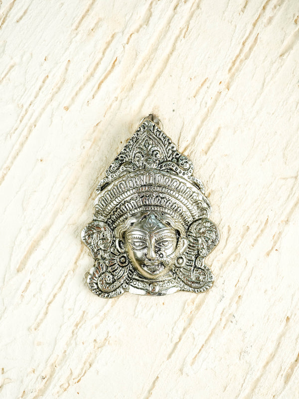 Durga Face - Silver Antique Finish - WBG2176