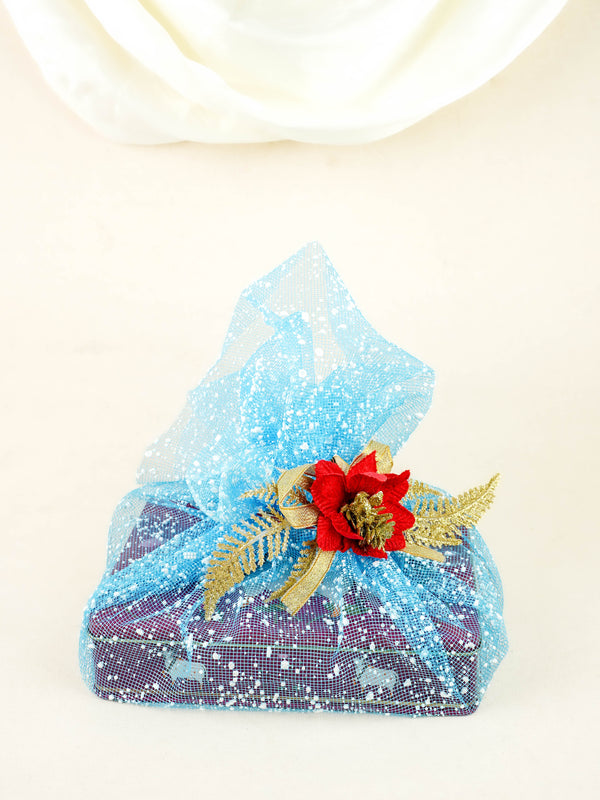 Deepavali: Trousseau Packing Tray with Pichwai Box & Dry Fruit - WDC0035