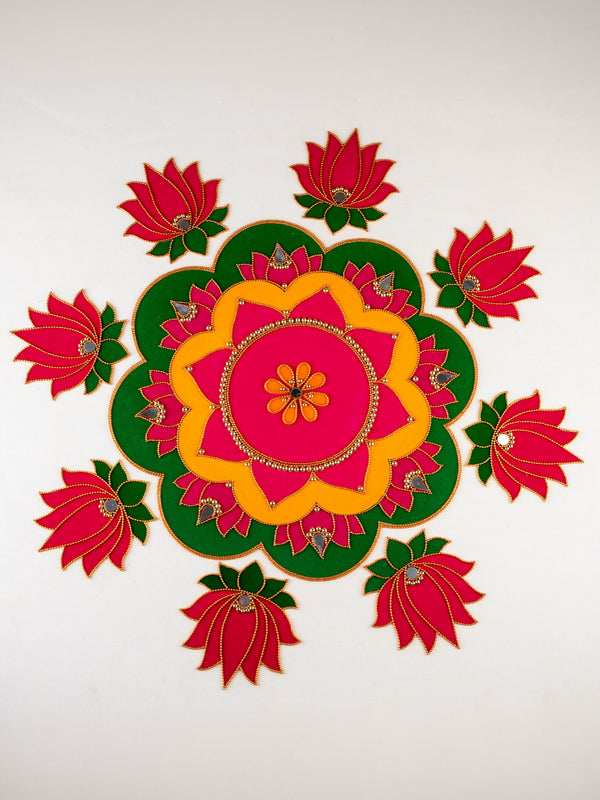 Rangoli: Flower - Set of 8 Lotus Petals - WL5983