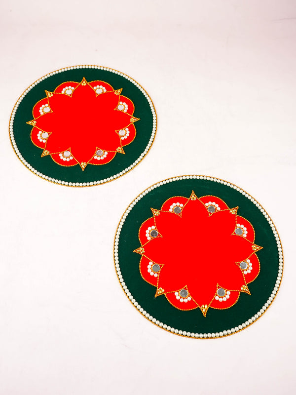 Rangoli: Floral Base - Set of 2 - WL6016