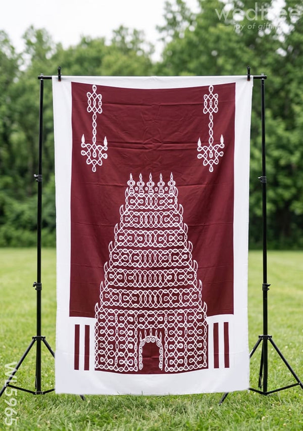 Back Drop - Gopuram Kolam - WL5965 - Backdrops