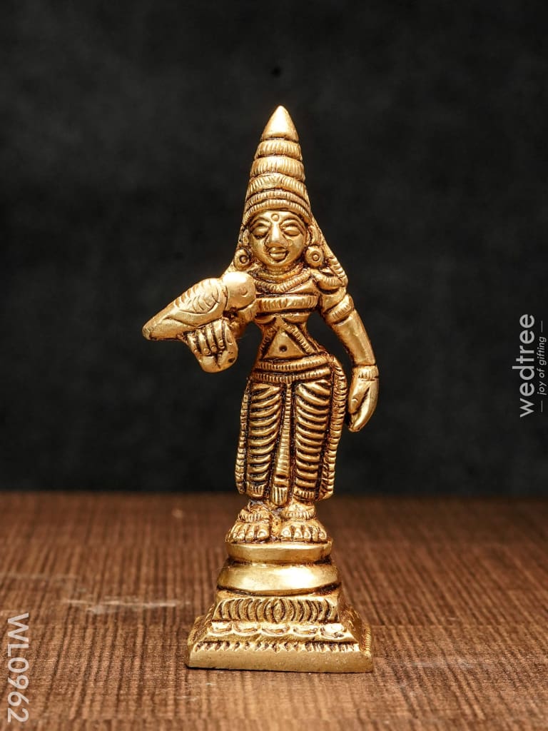 Brass Madurai Meenakshi - Wl0962 Figurines