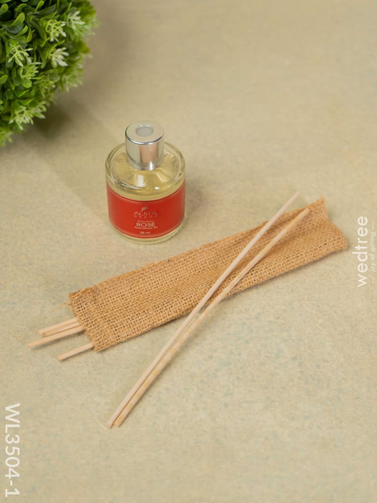 Diffuser Oil With Stick - Rose Wl3504-1 Candles & Votives
