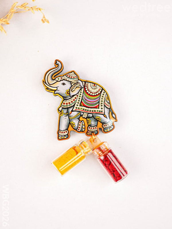Elephant Haldi Kumkum - WBG2026 - Fridge Magnet RG