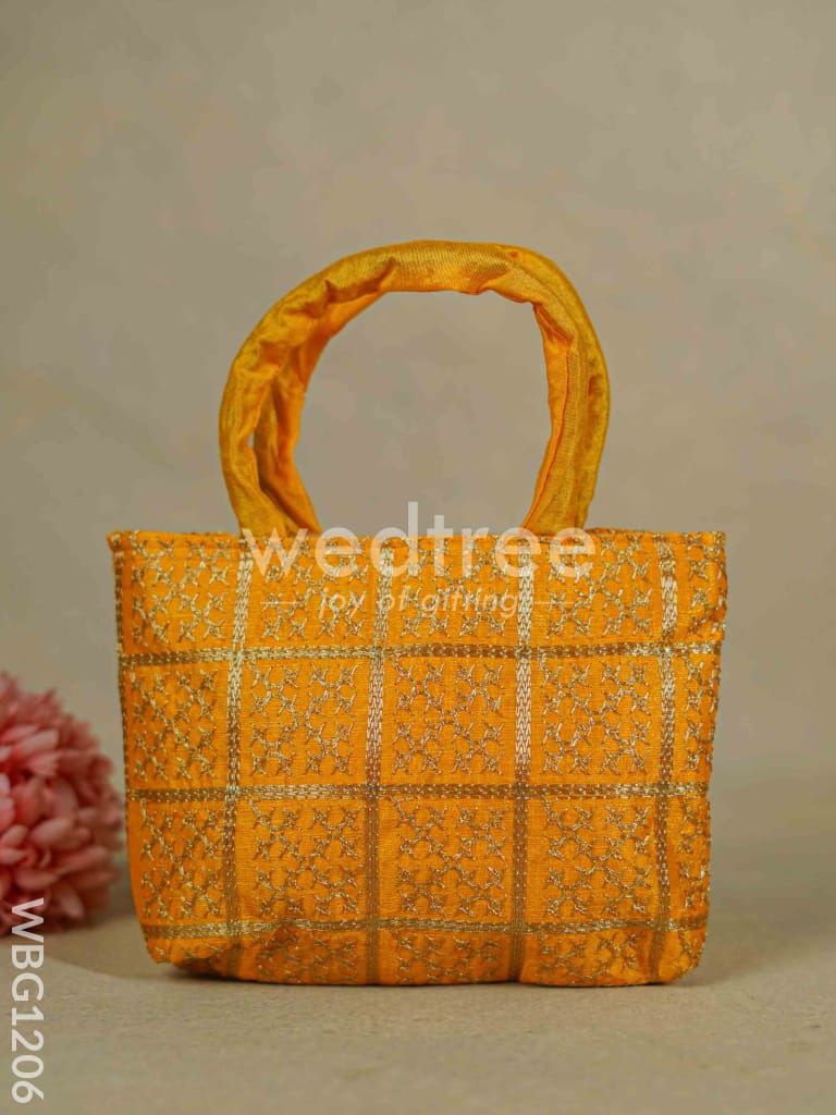 Golden Embroidery Hand Bag - Wbg1206 Bags