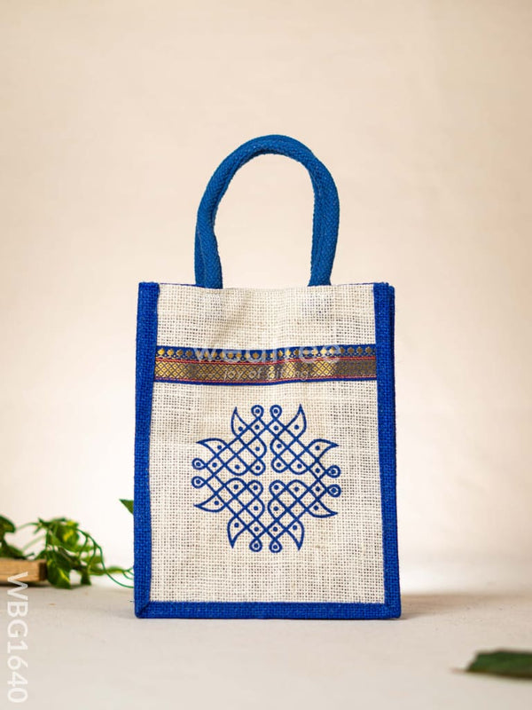 Jute Bag - Kolam Design - WBG1640 Jute Bags