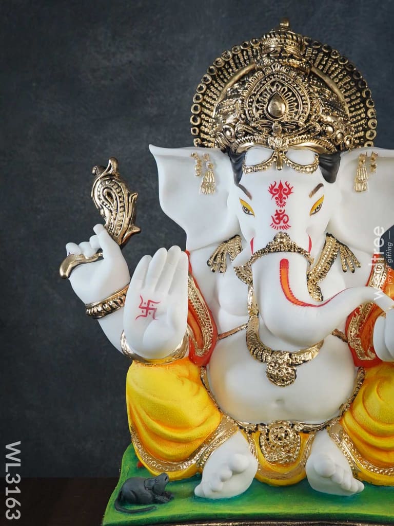 Lord Ganesha Idol - Polyresin Wl3163 Showpieces
