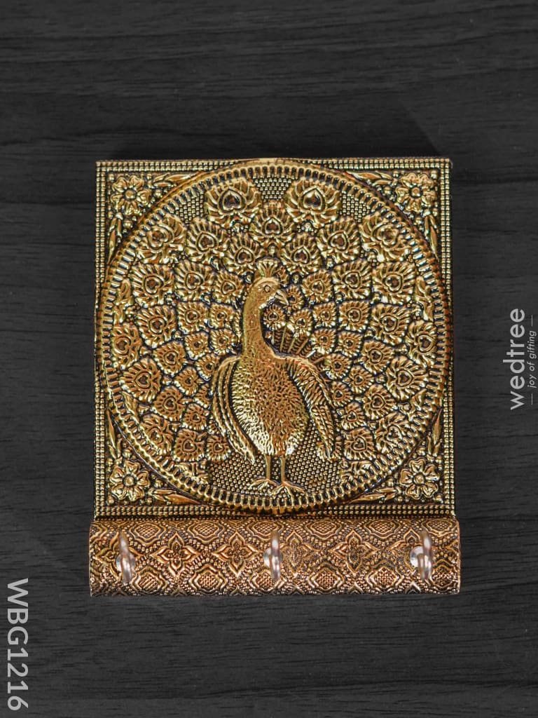 Peacock Gold Oxidised Keystand - Wbg1216 Key Hangers