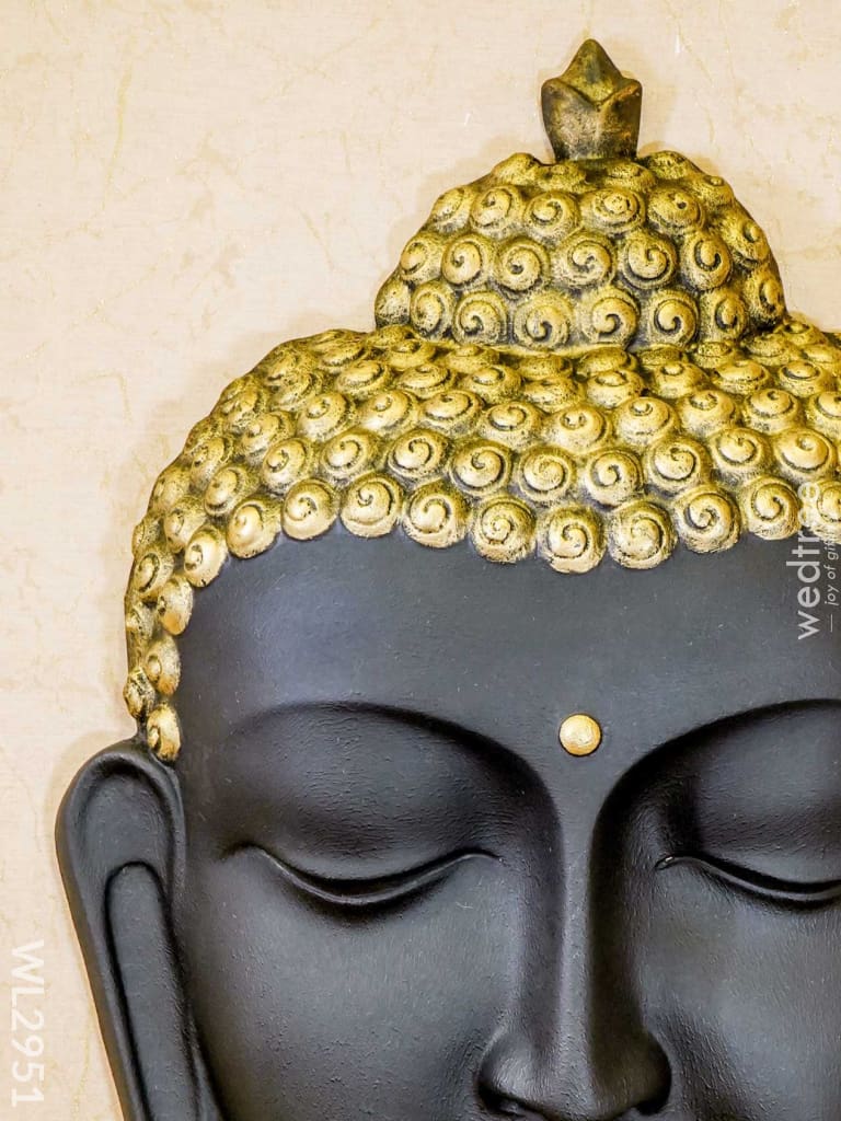 Polyresin Buddha Face Hanging - Black Wl2951 Showpieces