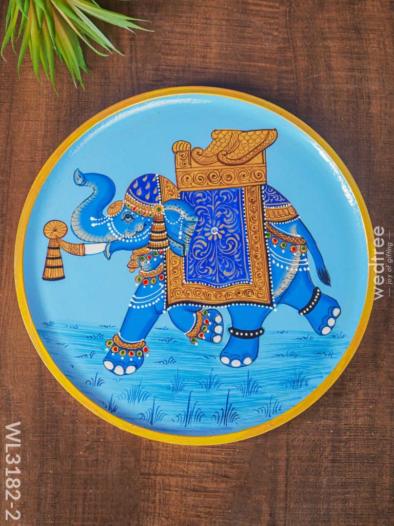 Wooden Wall Hanging Frames Elephant - 10 Inch Wl3182-2