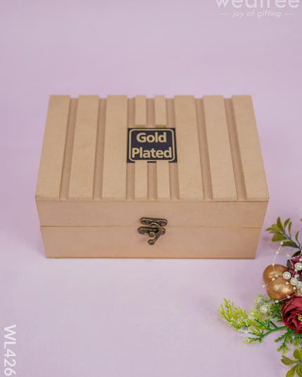 24Kt Gold Wine Glass - Set Of 2 -Wl4266 Brass Utility