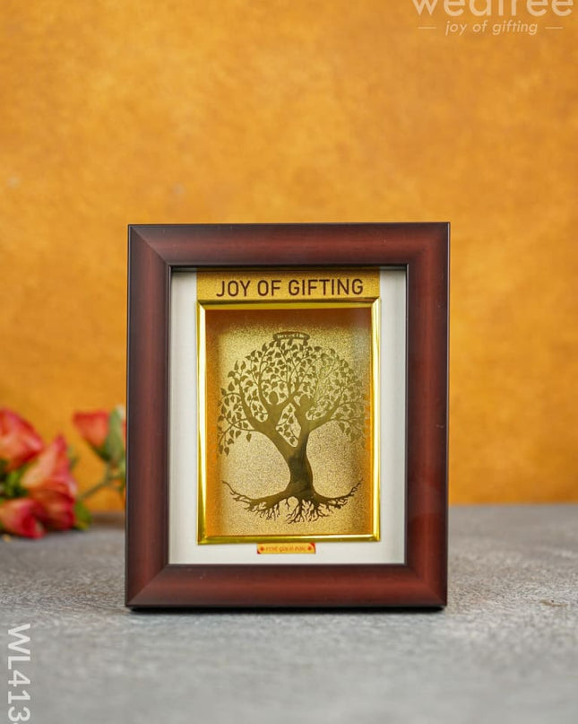 2D Tree Of Life - Gold Plated Frame Wl4134 Photoframes