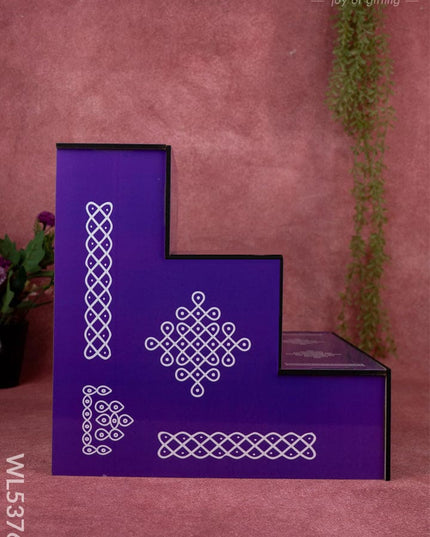 3 Step - Dismantable Golu Padi - Kolam Design - WL5376-1 - Golu / Diya Padi