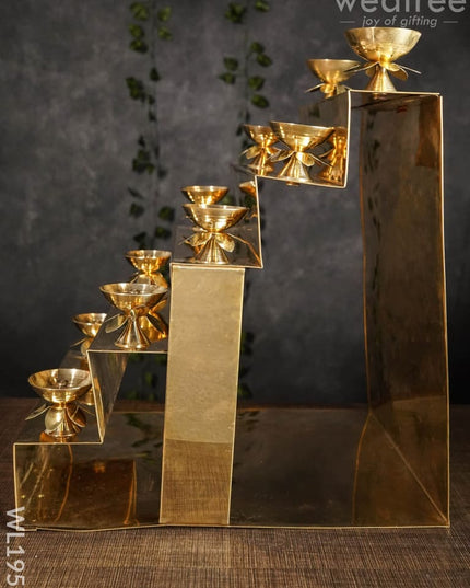 Brass 5 Step Golu Stand - Wl1958 Utility