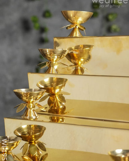 Brass 5 Step Golu Stand - Wl1958 Utility