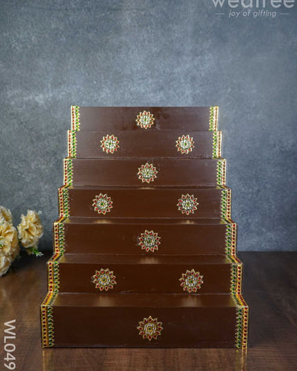 7 Step Golu Stand - Wl0491 Wooden Decor