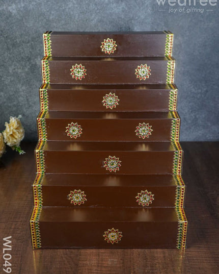 7 Step Golu Stand - Wl0491 Wooden Decor
