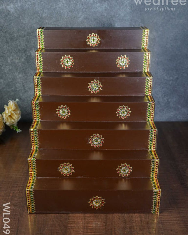 7 Step Golu Stand - Wl0491 Wooden Decor