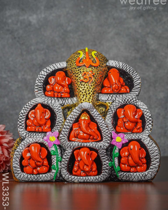 9 In 1 Ganesha Wall Hanging - Wl3353 Showpieces