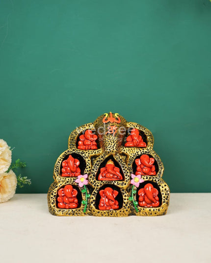 9 In 1 Navganesha Showpiece - Wl3299 Showpieces