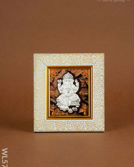 999 Silver - Ganesha Wall Hanging Frame - WL5714 - Frames