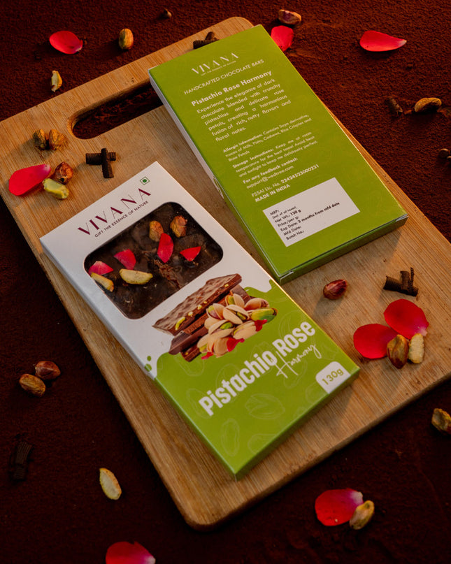 Chocolate Bar - Pistachio with Rose Petal - WL5393
