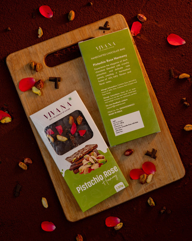 Chocolate Bar - Pistachio with Rose Petal - WL5393