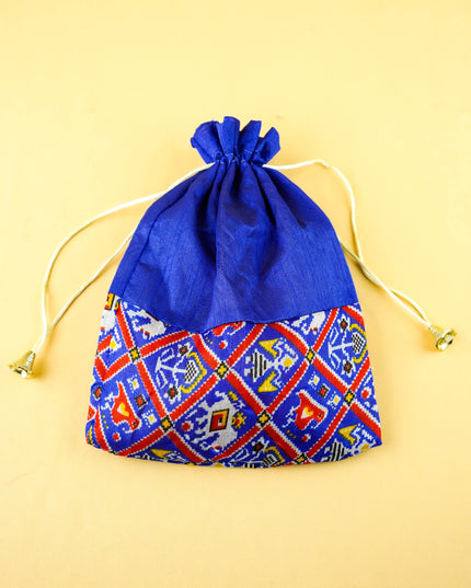 Combo: Patola String Bag with Radhakrishna Key Hanger and Haldi Kumkum - WGC0149