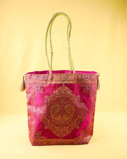 Combo: Banarasi Handbag with Mehandi Set - WGC0154