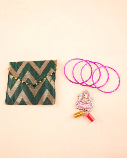 Combo: Designer Handbag with Purse & Haldi Kumkum - WGC0125