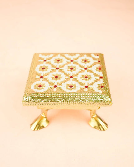 Combo: Baby Murugan Jute Bag with Meenakari Manai & Haldi Kumkum - WGC0133