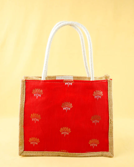 Combo: Jute Bag with 2 Glass Set and Bangle Manjal Kumkum - WGC0148
