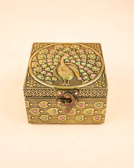 Combo: Radhakrishna String Bag with Jewel Box & Haldi Kumkum - WGC0128