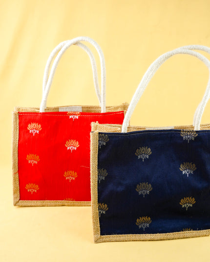 Combo: Jute Bag with 2 Glass Set and Bangle Manjal Kumkum - WGC0148