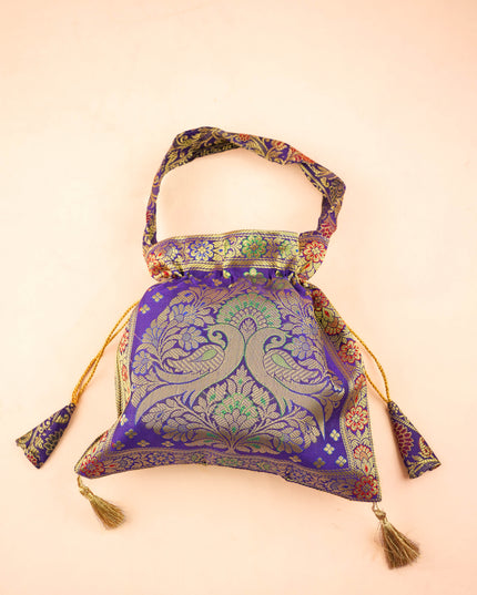 Combo: Designer Bag with Korai Box & Amman Face Haldi Kumkum - WGC0131