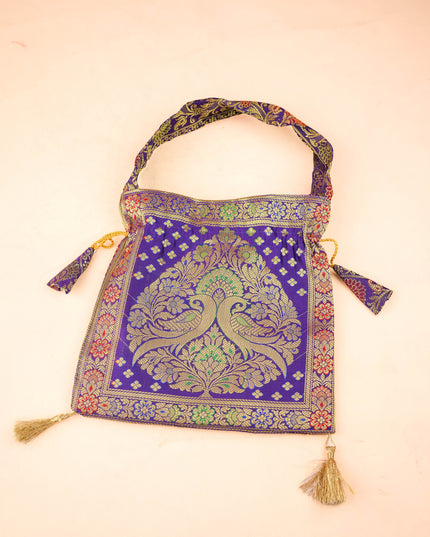 Combo: Designer Bag with Korai Box & Amman Face Haldi Kumkum - WGC0131
