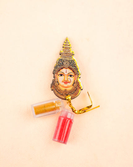 Combo: Designer Bag with Korai Box & Amman Face Haldi Kumkum - WGC0131