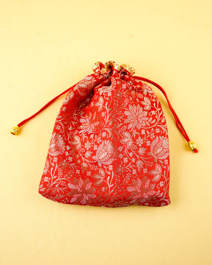 Combo: Brocade String Bag with Tirpathi Balaji Idol & Bangles Manjal Kumkum Set - WGC0140