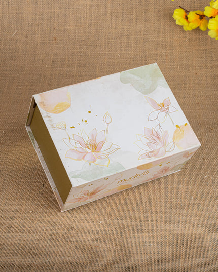 Gift Hamper - Meenakari Glass with Poori Box and Haldi Kumkum Set - WMH0006