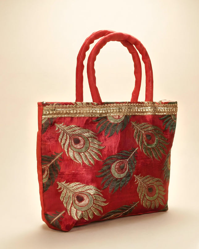 Hand Bag - Peacock Feather - W1612