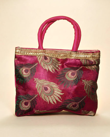 Hand Bag - Peacock Feather - W1612