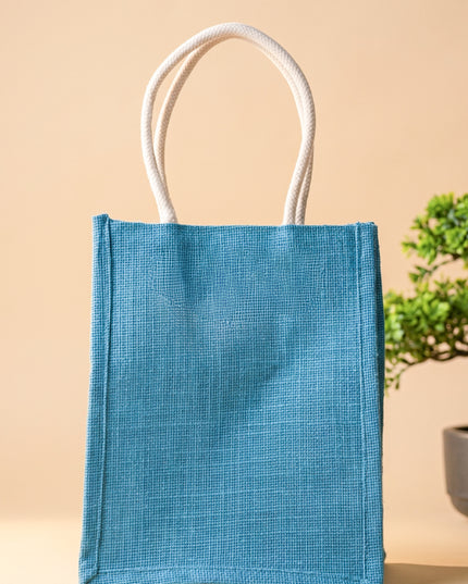 Kalamkari Jute Bag with Rope Handles - W2149