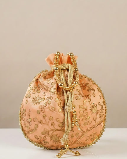 Raw Silk Potli Bag - W3542