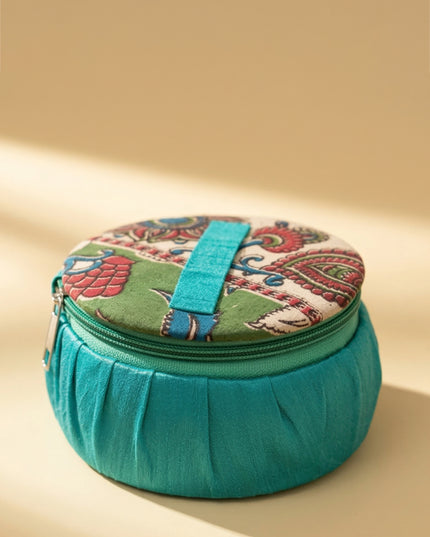 Kalamkari Jewel Box 4 inch - W3639