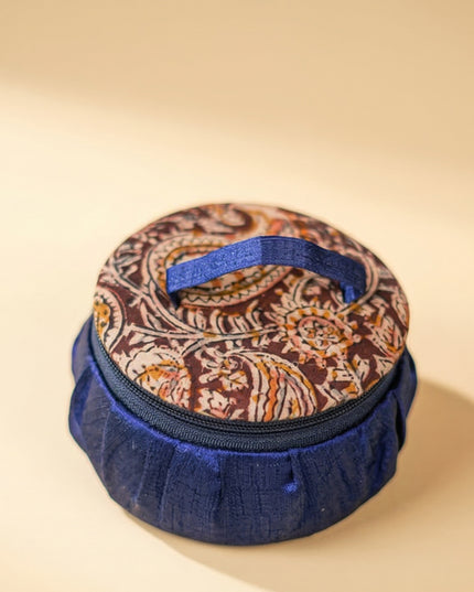 Kalamkari Jewel Box 4 inch - W3639