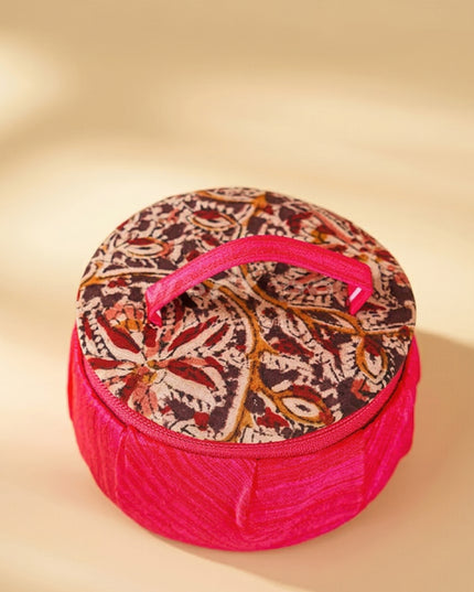 Kalamkari Jewel Box 4 inch - W3639