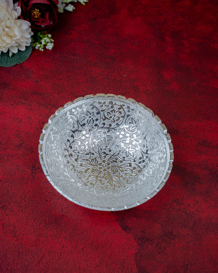 Silver-plated Bowl & Spoon - W3719