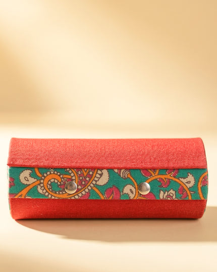 Bangle holder 3 partition with Mixed Kalamkari design - W4057