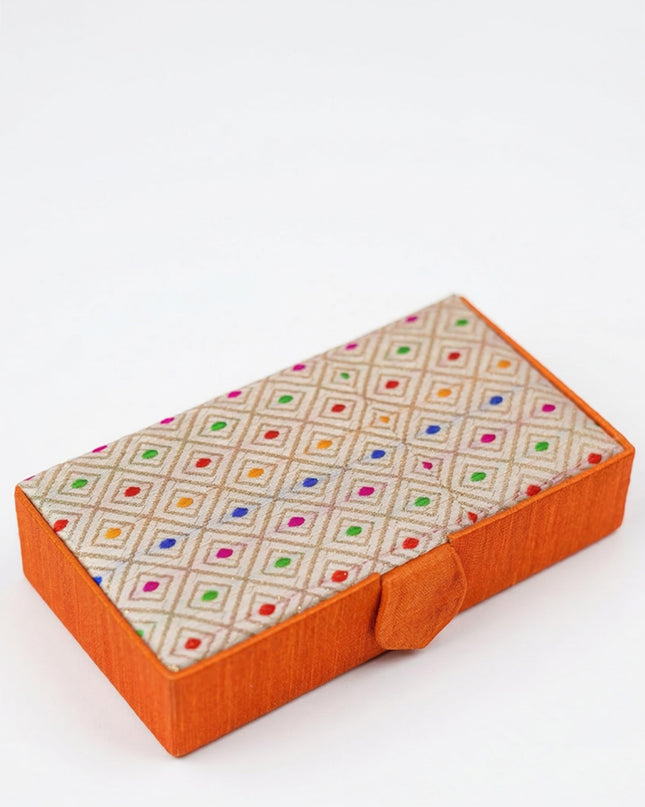 Jewel box rectangle with Colourful Dots - W4225